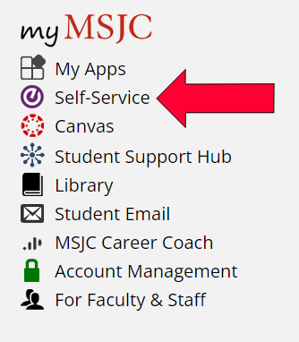 my MSJC on MSJC homepage