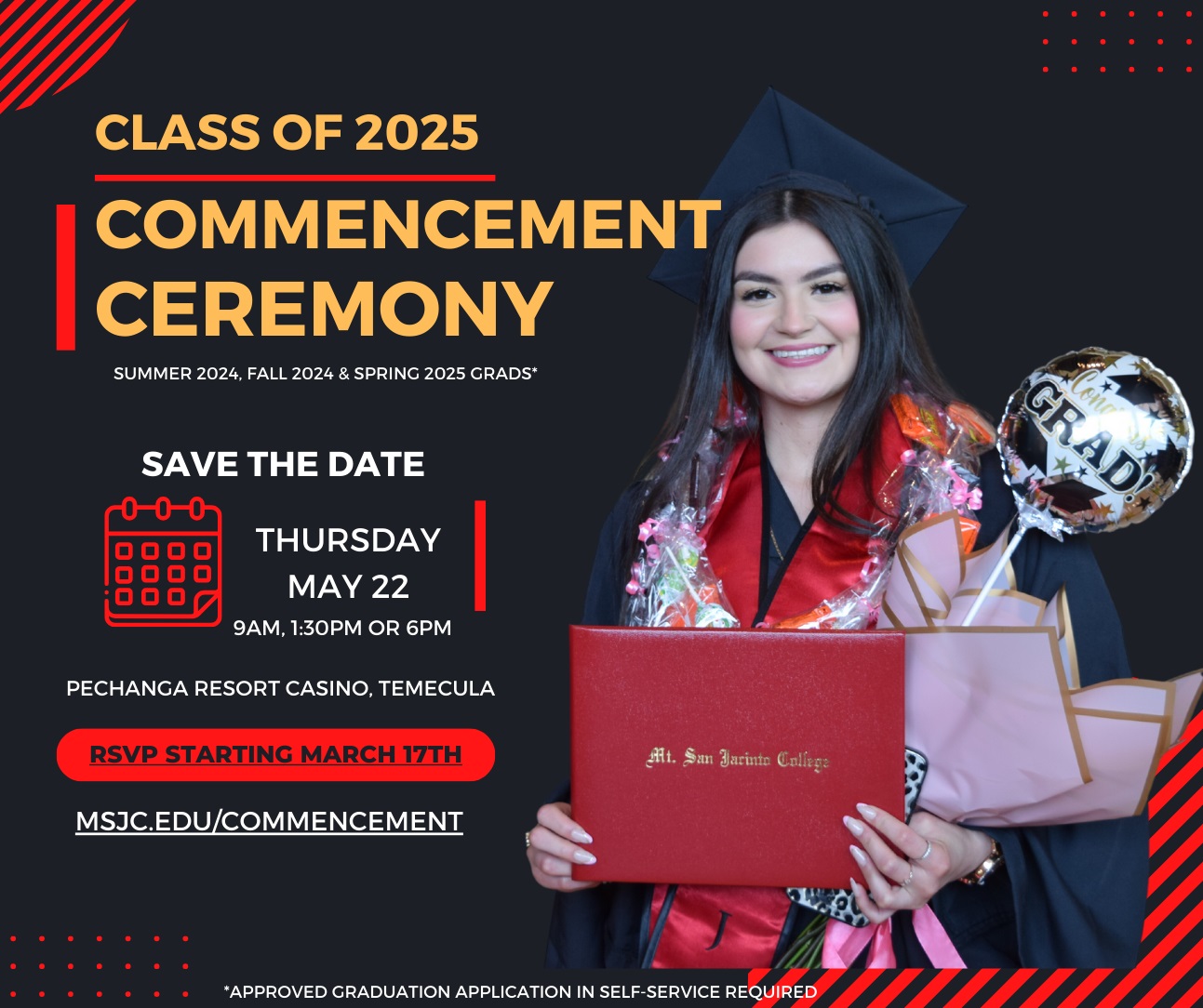 MSJC graduation 2025 will be held May 22