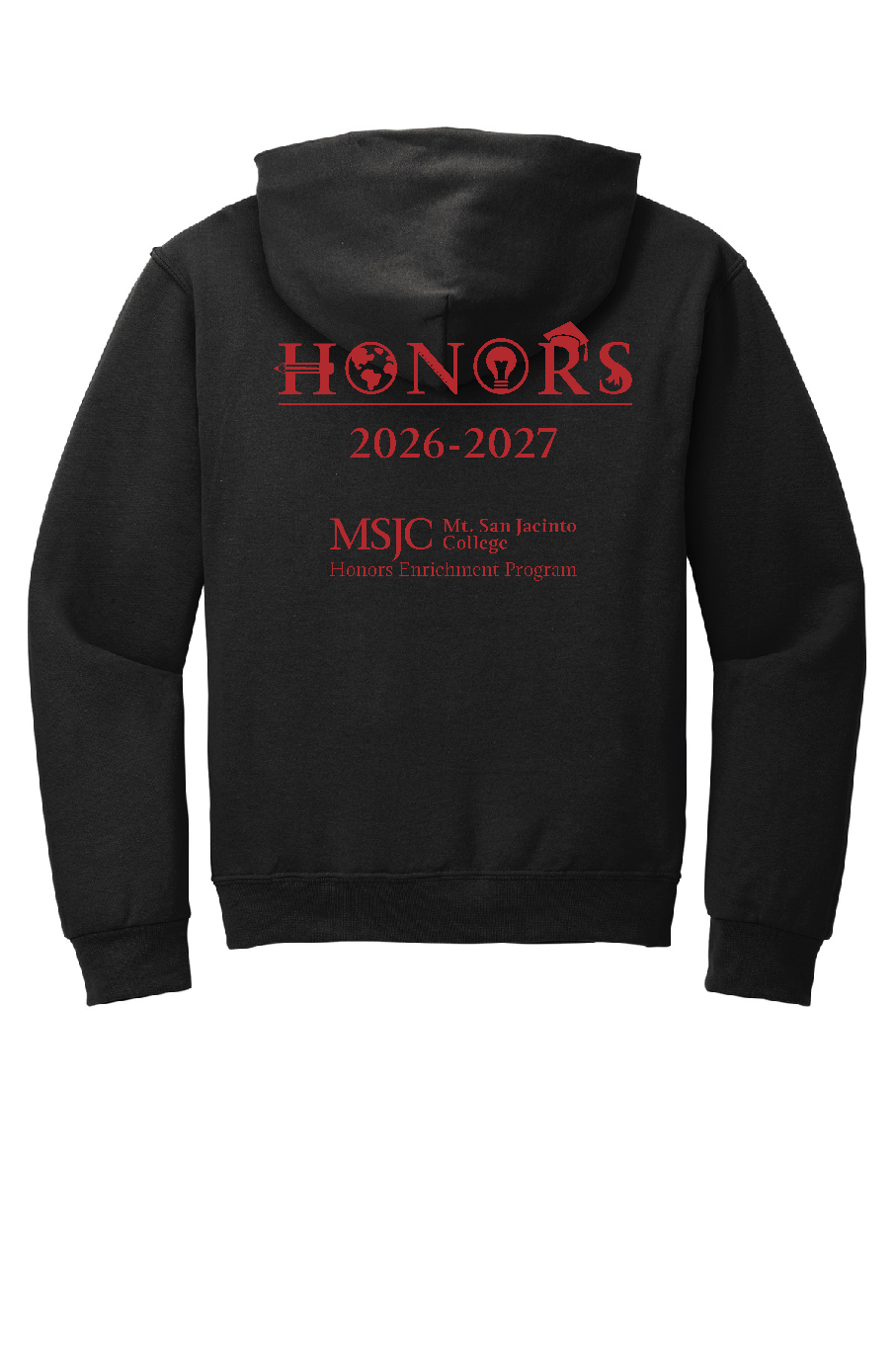 black sweatshirt back