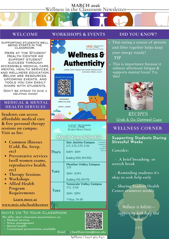 Health Center Newsletter