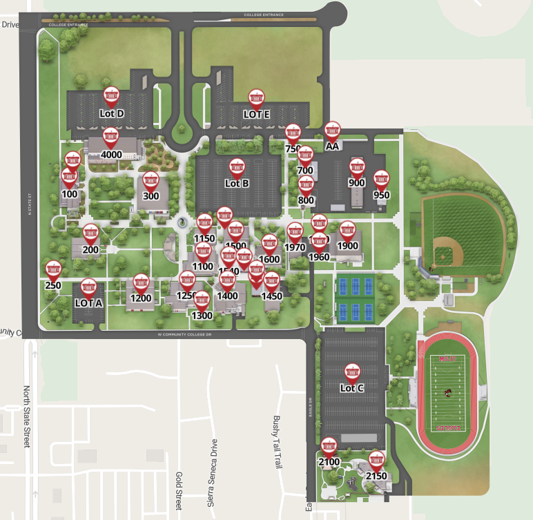 San Jacinto Campus map