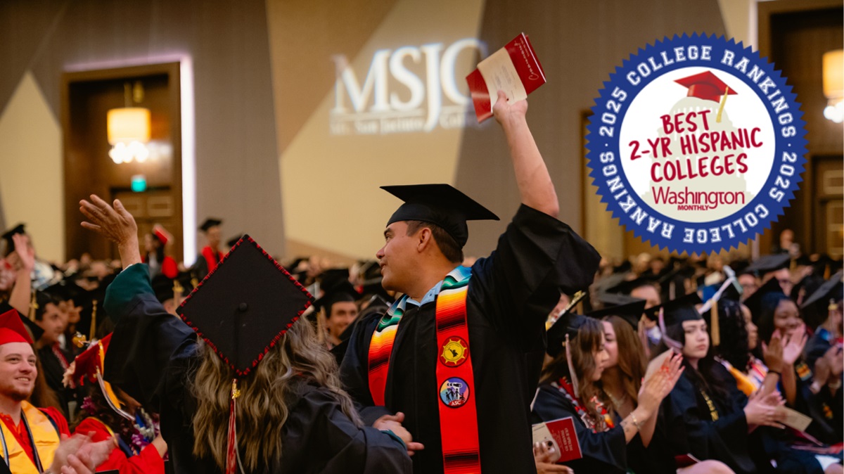 MSJC grads with best 2-year HSI badge