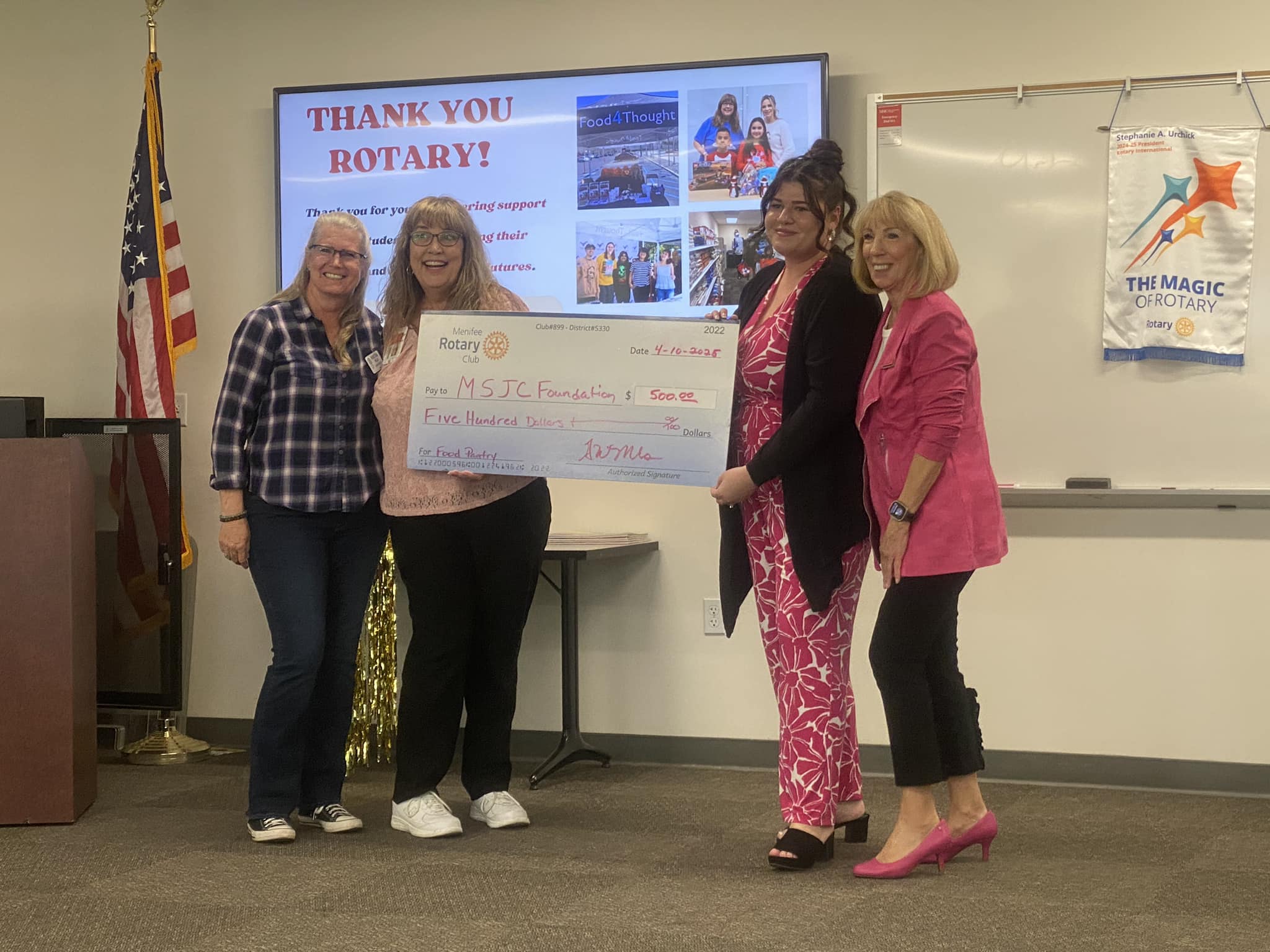 MSJC CalWORKs staff with Vicki Carpenter