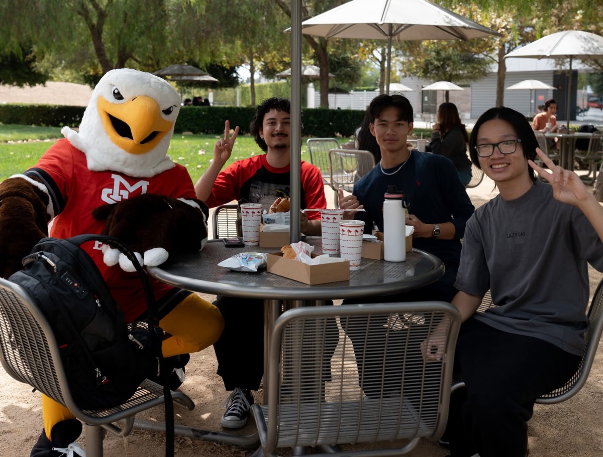 Ernie with students at TVC
