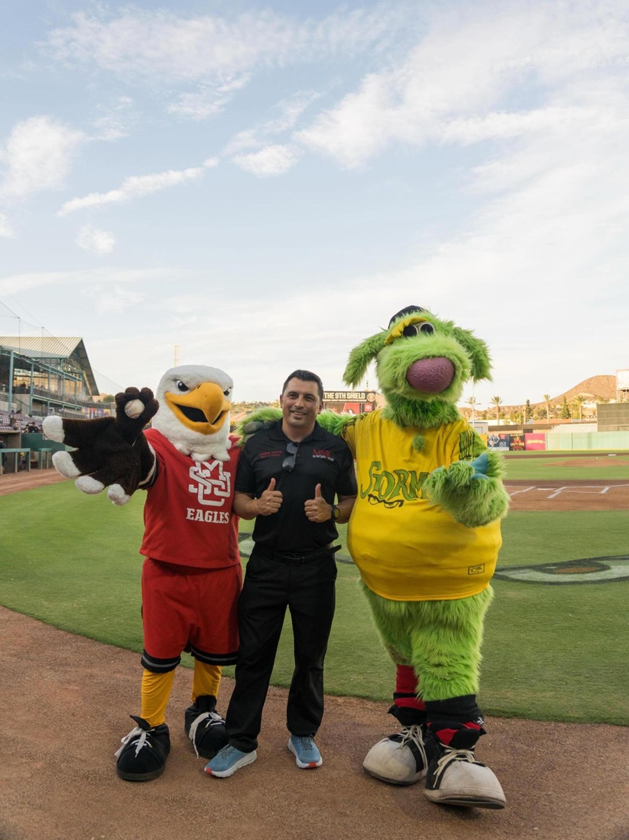 Trustee Corona with Ernie and Thunder