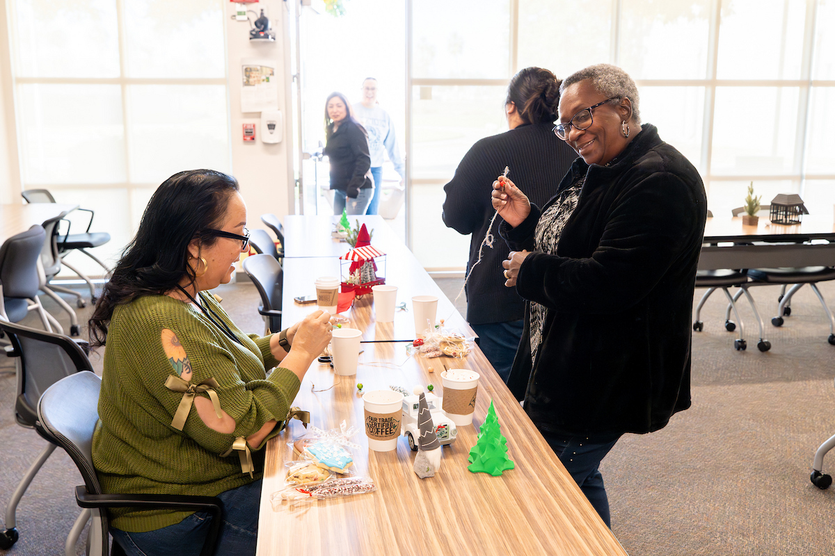 staff at the holiday open house