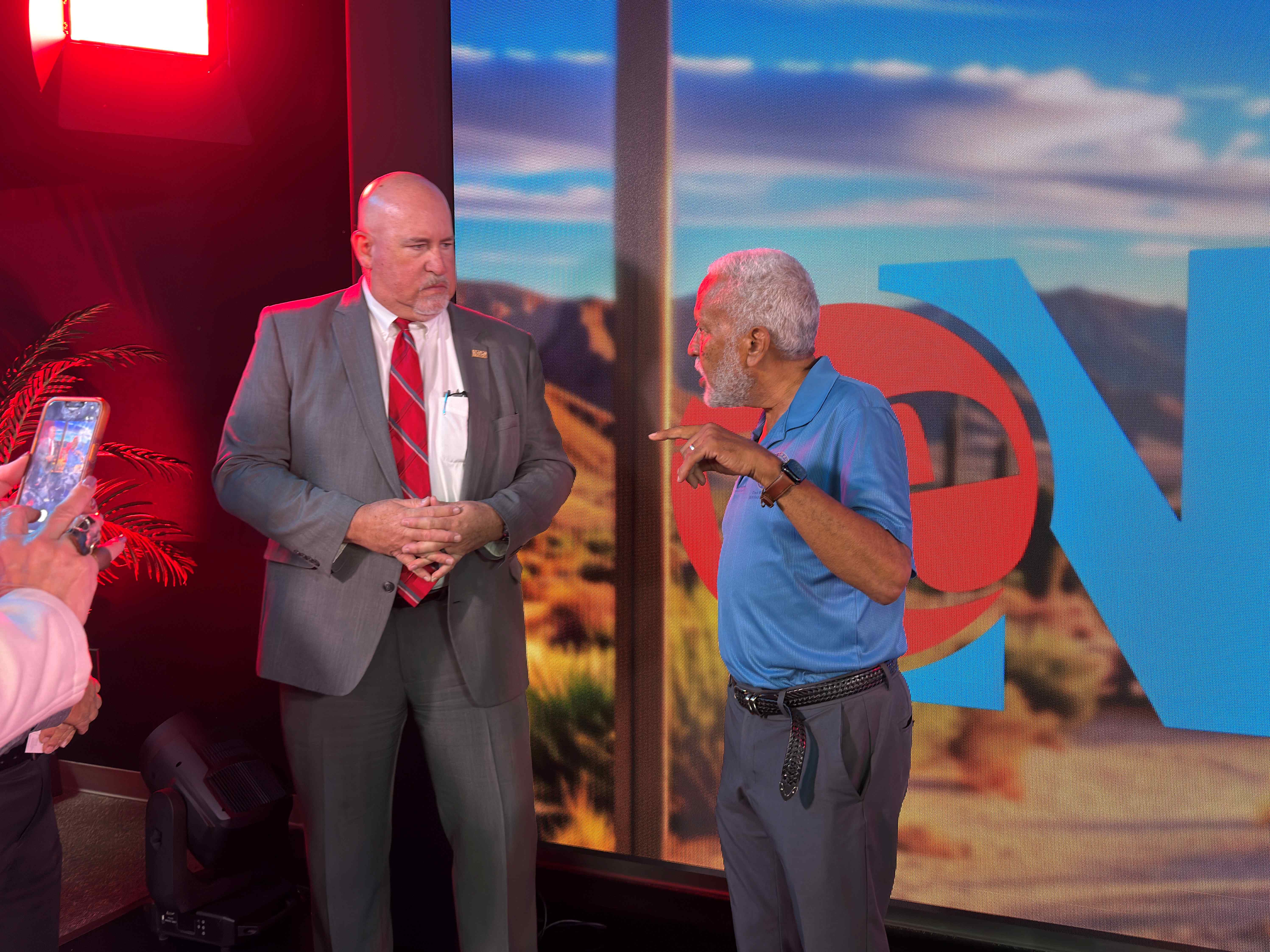 Roger Schultz and Chuck Washington Talking