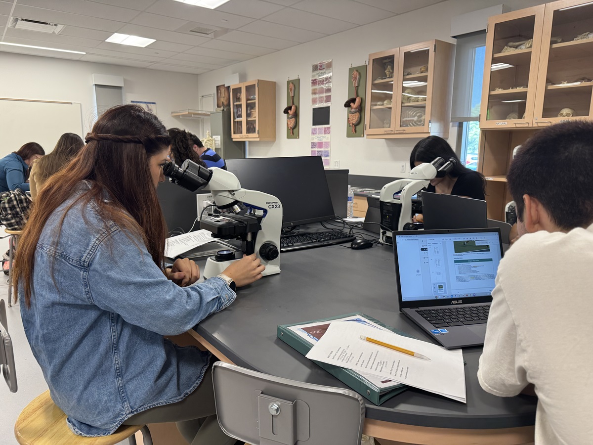 students in lab