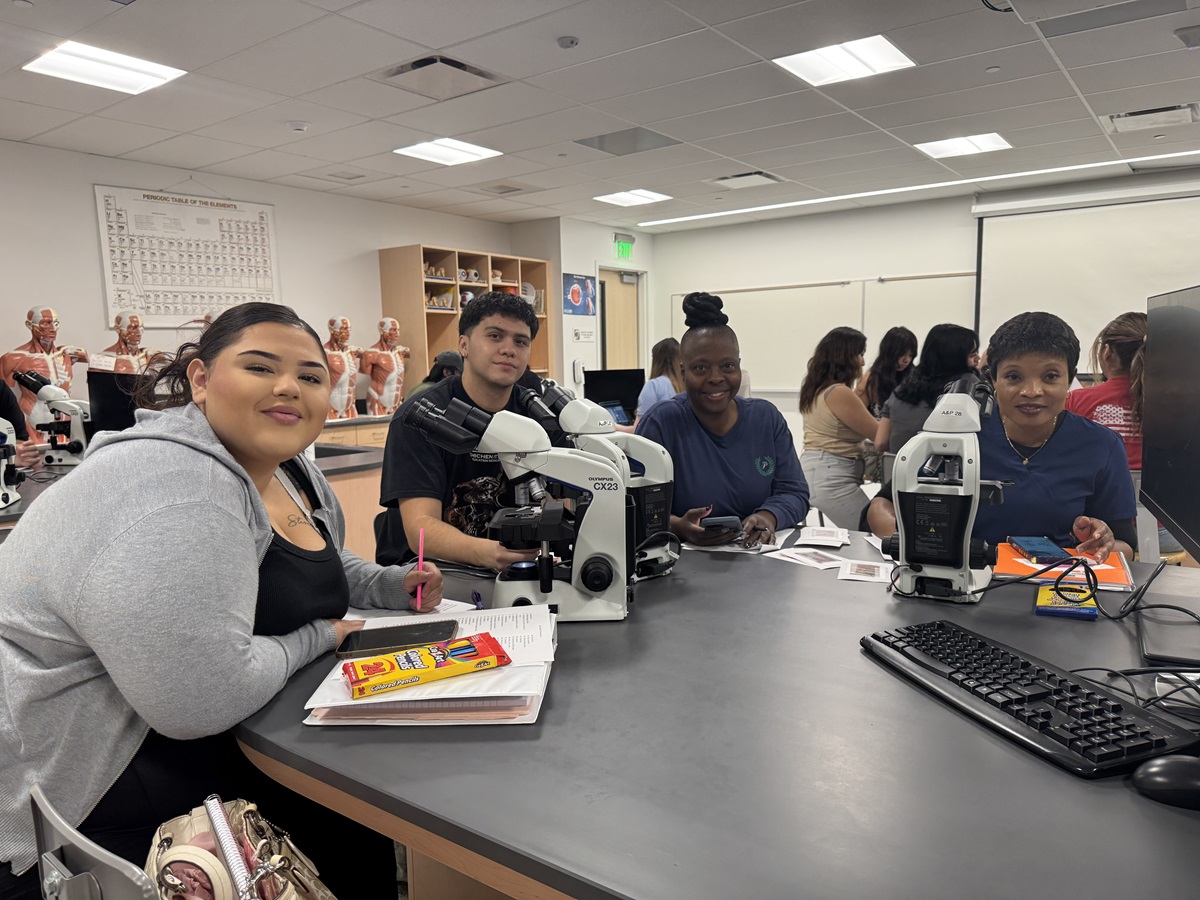 students in lab