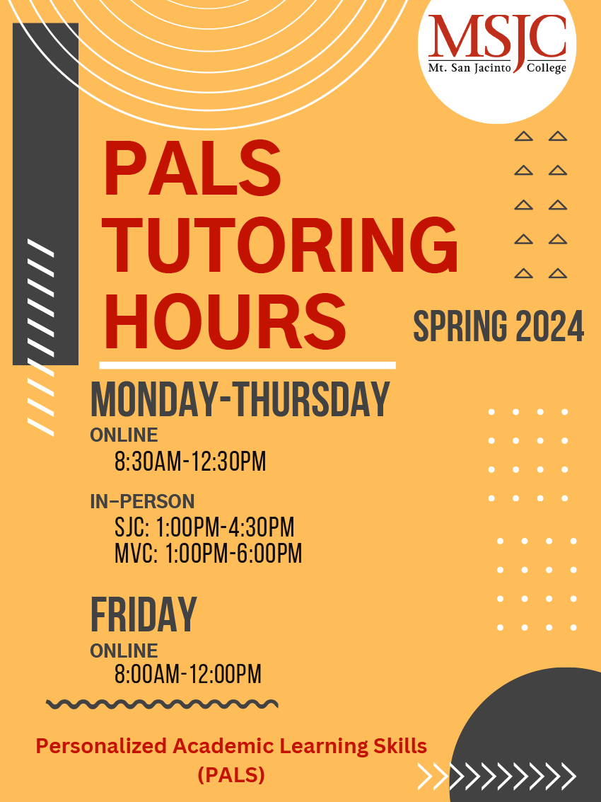PALS tutoring hours