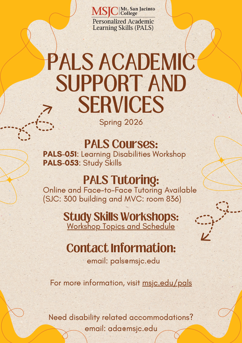PALS Program flyer