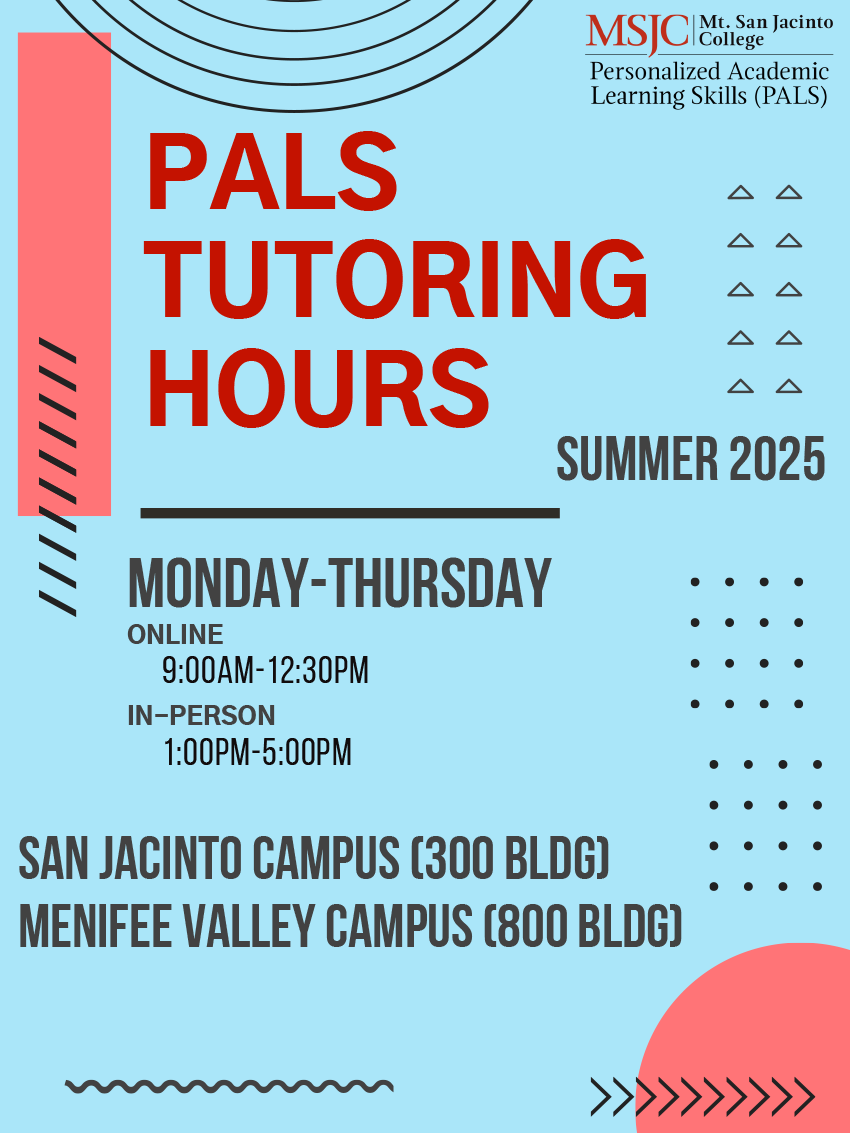 PALS tutoring hours