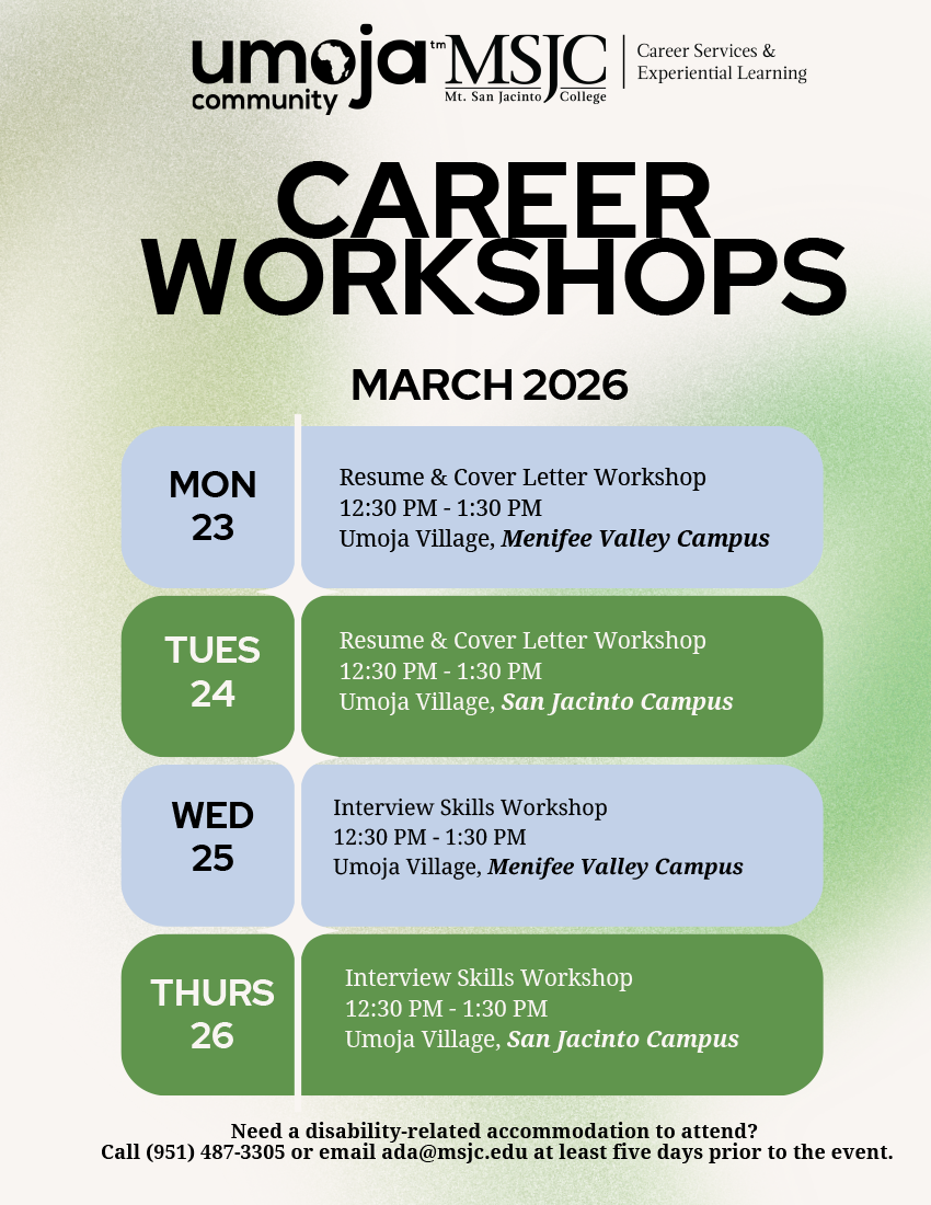 Umoja Career Workshops