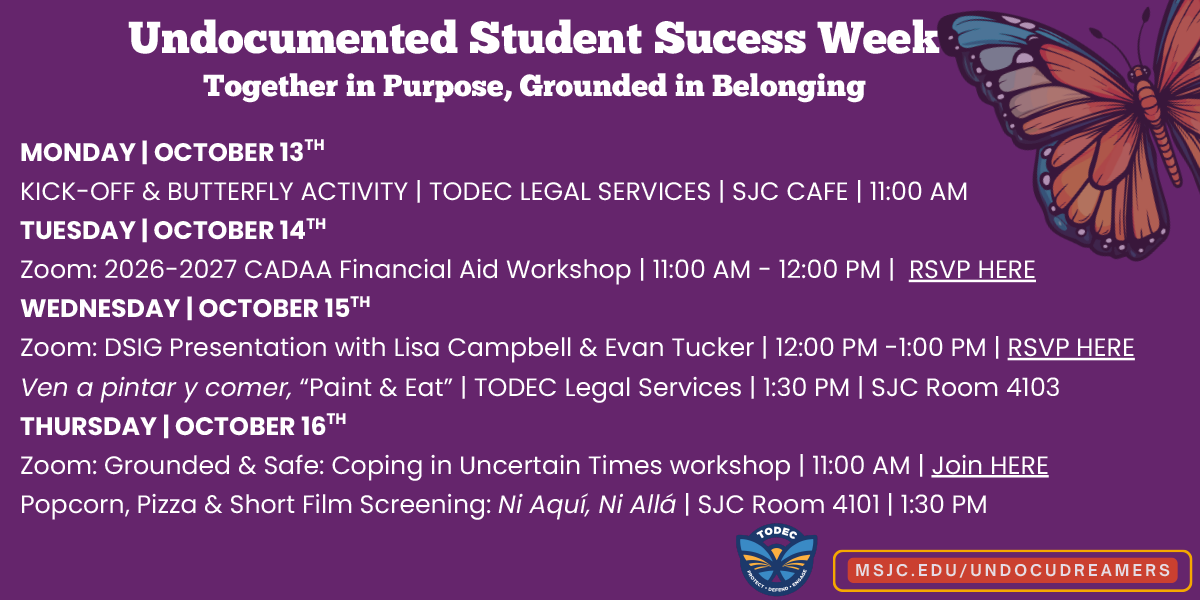 Undocumented Student Success Week