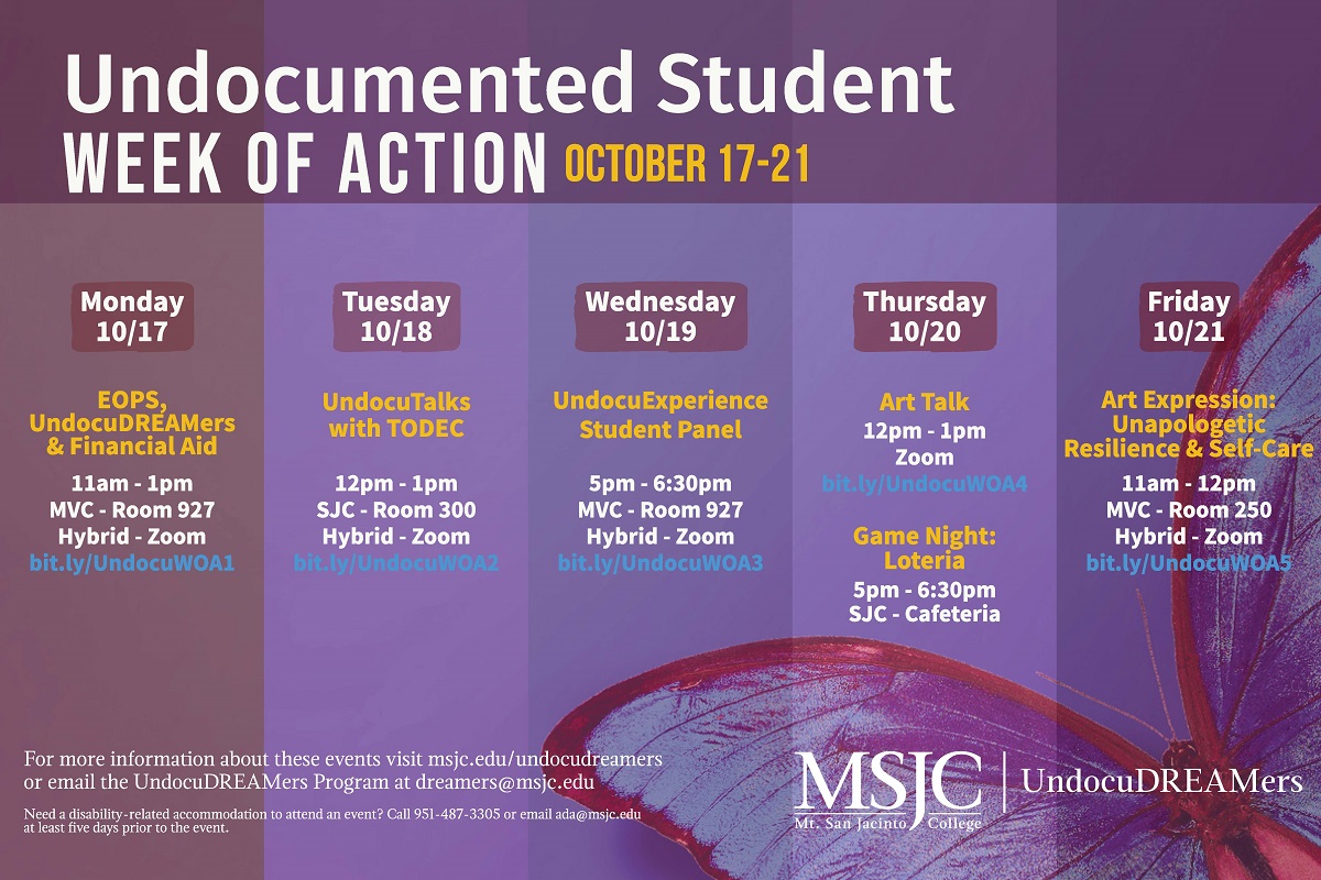 Undocumented Student Week of Action Events